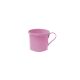 Caneca de Aluminio Rosa Mini Xicara Cafe Retro 100ml