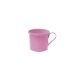 Caneca de Aluminio Rosa Mini Xicara Cafe Retro 100ml