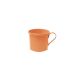 Caneca de Aluminio Laranja Mini Xicara Cafe Retro 100ml