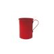 Caneca de Aluminio Vermelha Chopp Drink Capucino Retro 375ml