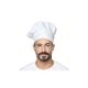 Chapeu de Cozinheiro Branco Chef Touca Unissex Ajustavel 1un 1