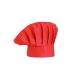 Chapeu de Cozinheiro Vermelho Chef Touca Unissex Ajustavel 1
