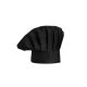 Chapeu de Cozinheiro Preto Chef Touca Unissex Ajustavel 1un 1