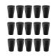 Copo Preto de Plastico 300ml Resistente BPA Free 36un