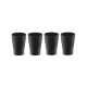 Copo de Plastico Preto Resistente BPA Free 240ml 4un