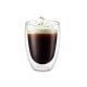 Copo de Vidro Borossilicato Parede Dupla Termico 300ml