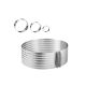 Cortador de Bolo Redondo e Aro Camadas Molde Ajustavel Inox