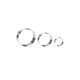 Cortador de Bolo Redondo Forminha Corte Molde Aço Inox 3un