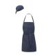 Avental Jeans Profissional Azul Chef Bar e Bandana Algodao