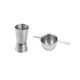Dosador Drinks Copo Duplo Inox 50 e 25ml Kit Bar