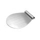 Espatula Salva Bolo Placa Aço Inox Base Redonda 33x26cm