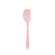 Espatula de Silicone Pao Duro Rosa Reta 1un