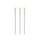 Espeto Trinchante Simples Inox Madeira 75cm Churrasco Kit 3