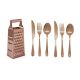 Ralador de Queijo Cobre Talheres de Mesa Lovers Rose Inox