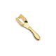 Faca de Manteiga e Queijo Espatula Angular Aço Inox Dourado
