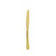 Faca de Sobremesa Inox Dourado Ouro Talher Metal Aço Inox 1un