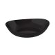 Fruteira Saladeira Travessa Oval Plástico Preto 4 litros