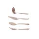 Concha Garfo Colher Espatula Inox Cobre Rose Gold 4un 2