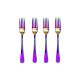 Jogo de Garfo de Mesa Talher Furta Cor Inox Inteiriço 4 un