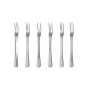 Garfo para Petiscos Frutas Sobremesa Garfinho Aço Inox 6un