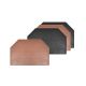 Jogo Americano Mini Hexagono Marrom Preto Dupla Face Cafeteria 4un