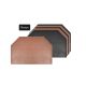 Jogo Americano Cafeteria Mini Hexagono Marrom Preto Dupla Face 50un