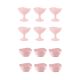 Jogo de Sobremesa Rosa Taça e Bowl Pote 300ml 12un