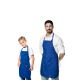 Avental Azul Adulto e Infantil Pais e Filhos Chef Cozinha 1