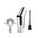 Coqueteleira Inox Copo Duplo Coador Strainer e Socador Kit Drinks Bar 1