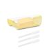 Manteigueira Amarela com Tampa Espatula de Manteiga Kit 4un
