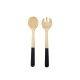 Pegador de Salada Alimentos Colher Garfo 31cm Bambu ECO 2un