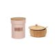 Açucareiro Bambu e Porta Mantimentos Rosa Pote de Cafe Lata
