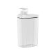Porta Sabao Liquido Po Dispenser 2,3L Branco Tampa Medidora
