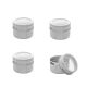 Porta Tempero Condimento 80ml Ima Tampa Transparente Inox 4un