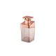 Porta Sabonete Liquido Rose Rosa Dispenser Quadrado