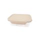 Pote de Vidro Borosilicato Divisoria Tampa Hermetica Nude 1L