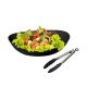 Saladeira Travessa Oval 4L e Pegador de Silicone Preto