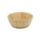 Tigela Bowl Saladeira Bambu Fruteira Travessa Redonda
