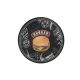 Sousplat Preto Burger Retro Jogo Americano Redondo 1un