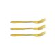 Garfo de Mesa Dourado Linha Lovers Ouro Gold 3un