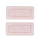 Tapete Passadeira Croche Antiderrapante 60x120 Rose Rosa 2un