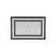 Tapete de Cozinha Retangular Pequeno Preto Cinza PVC 60cm