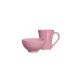 Tigela Bowl e Caneca Rosa Ceramica Fosca 2un