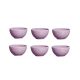 Tigela Bowl Lilas Roxo Lavanda Cumbuca 350ml Ceramica 6un