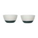 Tigela Bowl Cumbuca Ceramica 500ml Verde 2un