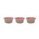 Tigela Ceramica Rose Mini Bowl Molho Finger Food Entrada 3un