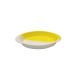 Travessa Porcelana Tigela Oval Pequena Amarelo Branco 1un