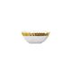 Tigela Bowl Quadrada Porcelana Pequena Branco Dourado Gold