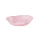Fruteira Saladeira Travessa Oval Plástico Rosa 4 litros