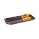 Travessa Bandeja Petisqueira Descanso Talher Marrom Retangular BPA Free